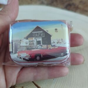 Vintage Car Tin with Route 66 Design